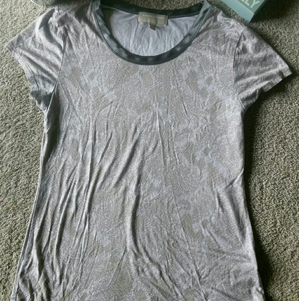 A Banana Republic snake skin print top